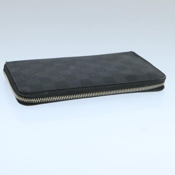 LOUIS VUITTON Damier Graphite Zippy Organizer Long Wallet N63077 LV Auth 106425 - Picture 7 of 16